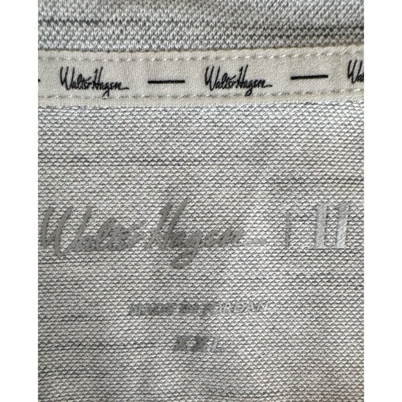 NWT Walter Hagen XXL Mens Grey Striped Polo Shirt Lightweight Breathable - Picture 4 of 15